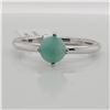 EC129-119 SILVER SAKOTA EMERALD(0.7CT) RING