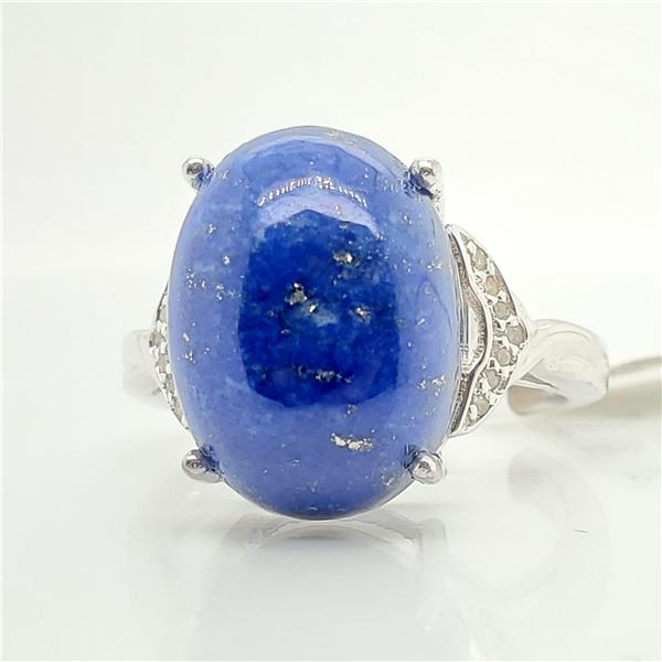 EC129-133 SILVER LAPIS (9.25CT) DIAMOND(0.25CT) RI