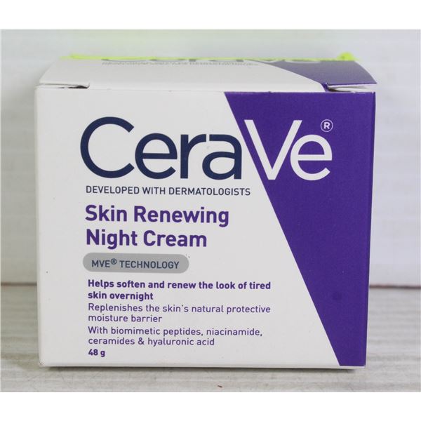 BOX OF CERAVE SKIN RENEWING NIGHT CREAM 48G