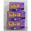 3PK ADVIL JUNIOR STRENGTH IBUPROFEN TABLETS GRAPE