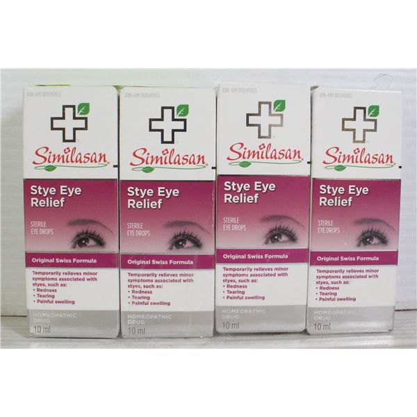 4PK SIMILASAN STYE EYE RELIEF EYE DROPS 10ML EA