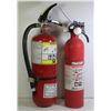 Image 1 : LOT OF 2 CHARGED FIRE EXTINGUISHERS 5LBS & SMALLER