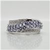 Image 1 : EC129-131 SILVER TANZANITE(1CT) RING
