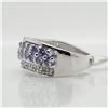 Image 2 : EC129-131 SILVER TANZANITE(1CT) RING