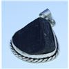 #17-NATURAL BLACK TOURMALINE PENDANT (RAW)