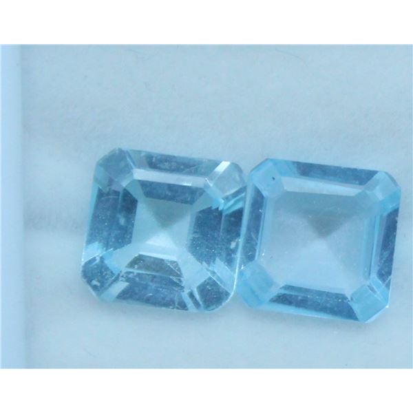 #96-SKY BLUE TOPAZ GEMSTONES SQUARE 5.0ct