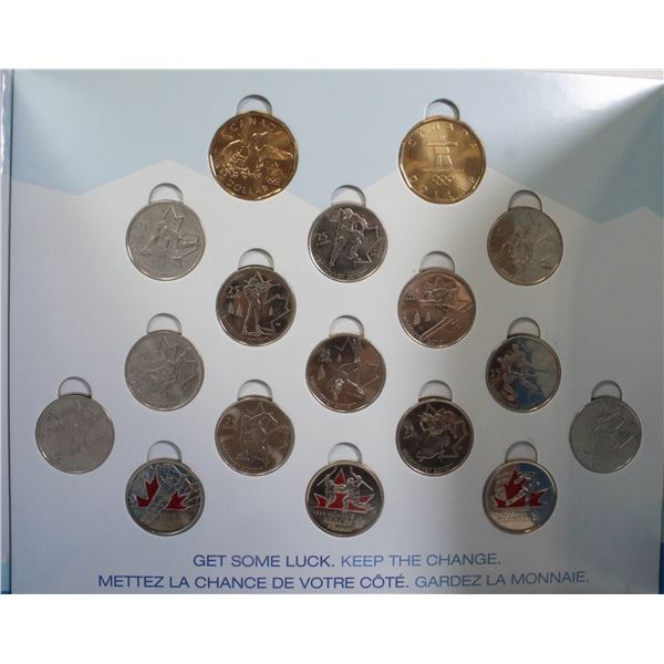 COMPLETE SET OF 17 VANCOUVER OLYMPIC COMMEMORATIVE