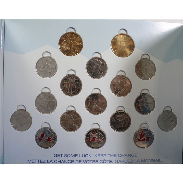 COMPLETE SET OF 17 VANCOUVER OLYMPIC COMMEMORATIVE