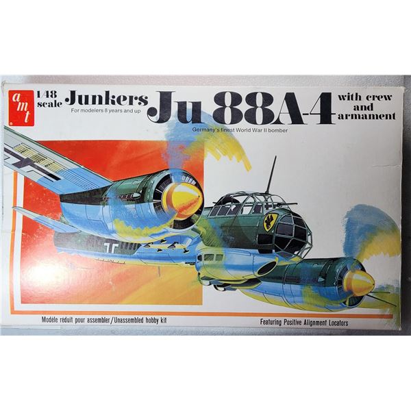 VINTAGE AMT 1/48TH SCALE JU 88A-4 JUNKERS