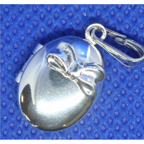 BZ415-164 SILVER LOCKET PENDANT