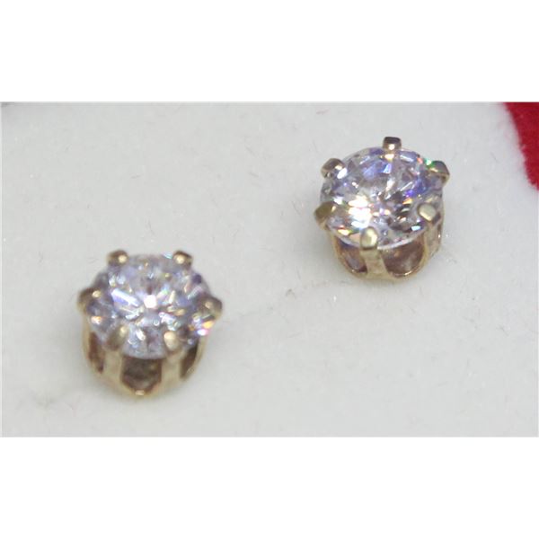 BZ415-171 10K CZ EARRINGS