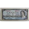 Image 1 : HIGH GRADE 1954 $5 MODIFIED CANADA BANKNOTE