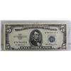 Image 1 : 1953 USA LINCOLN $5 SILVER CERTIFICATE BANKNOTE