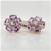 Image 1 : EC129-121 SILVER PINK AMETHYST(&WHITE TOPAZ7.4CT)