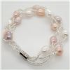 Image 2 : EC129-117 SILVER PEARL BRACELET