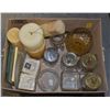 Image 1 : BOX LOT OF CANDLES WITH DISPLAY TRAYS