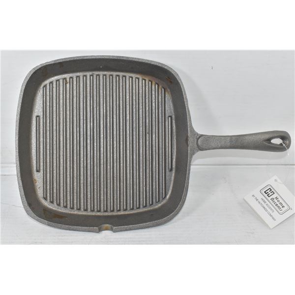 NEW 9  X 9  SQUARE CAST IRON GRIDDLE