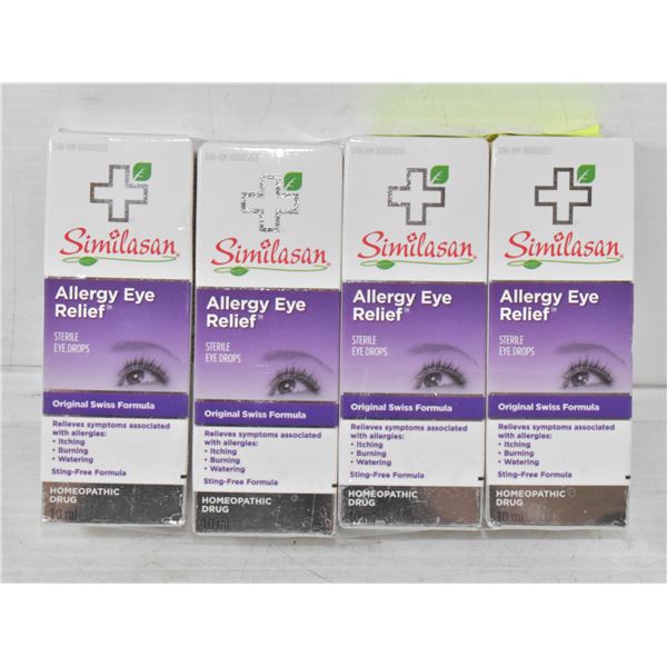 4PK SIMILASAN ALLERGY EYE RELIEF EYE DROPS 10ML EA