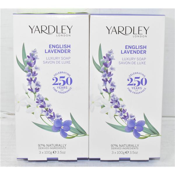 2PK YARDLEY ENGLISH LAVENDER LUXURY BAR SOAP