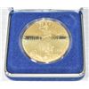 Image 1 : 1933 GOLD PLATED USA $20 DOUBLE EAGLE REPLICA