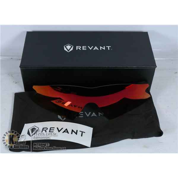 REVANT REPLACEMENT FIRE RED POLARIZED LENSES.