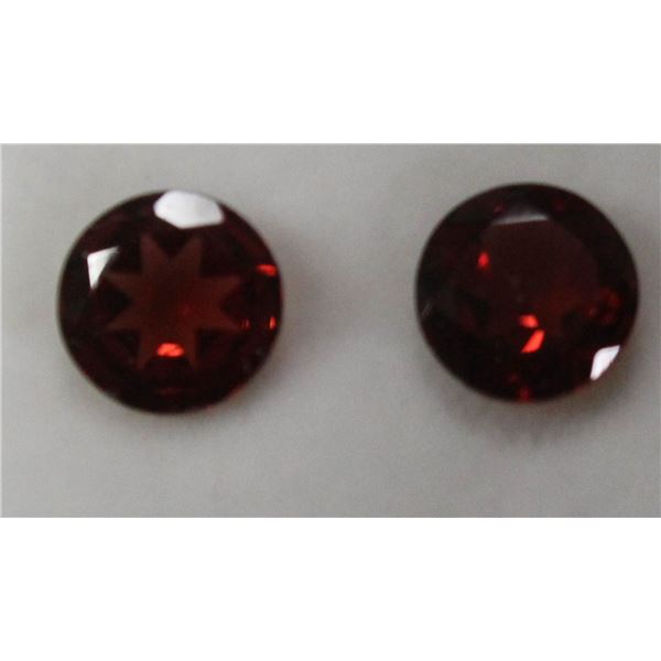 #98-DARK RED GARNET GEMSTONES ROUND 2.5ct