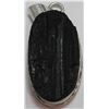 Image 1 : #132-NATURAL BLACK TOURMALINE PENDANT (RAW)