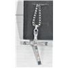 Image 1 : SILVER ALLOY CROSS AND CHAIN