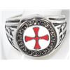 Image 1 : 316L STEEL KNIGHTS TEMPLAR RING SIZE 11