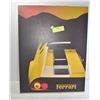 Image 1 : 16"X20" YELLOW FERRARI ON WOOD