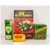Image 1 : FLAT OF VINTAGE COLLECTIBLE TINS & CONTAINERS