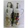 Image 1 : PAIR OF VINTAGE EMPTY PORCELAIN BOTTLES