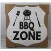 BBQ ZONE CANVAS WALL SIGN