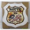 Image 1 : ROUTE 66 CANVAS WALL ART