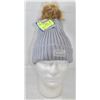 Image 1 : NEW GRAY LED TOQUE W/ 5 LED IN THE RIM