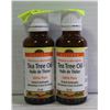 Image 1 : LOT OF 2 VIALS OF HOLISTA TEA TRE OIL 25ML EA.