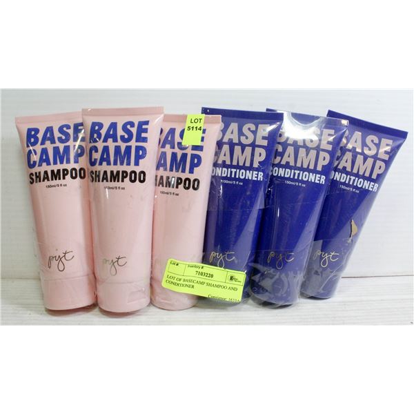 LOT OF BASECAMP SHAMPOO AND CONDITIONER