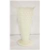 Image 3 : FLAT WITH VINTAGE MILK GLASS VASE APPROX 9.5"TALL