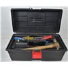 Image 1 : TOOL BOX WITH ASSORTED HAND TOOLS