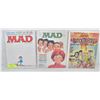 Image 1 : SET OF 3 VINTAGE MAD AND CRACKED MAGAZINES