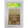 Image 2 : WCG GRADED 10 MINT 23KT GOLD STAR WARS