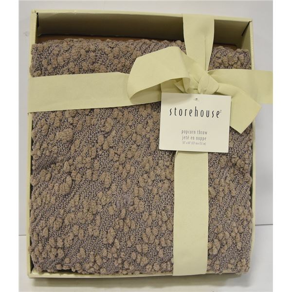 BRAND NEW STOREHOUSE POPCORN THROW BLANKET