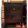 Image 1 : BEDSIDE TABLE W/ 2 DRAWERS APPROX H-25.5" W-15"