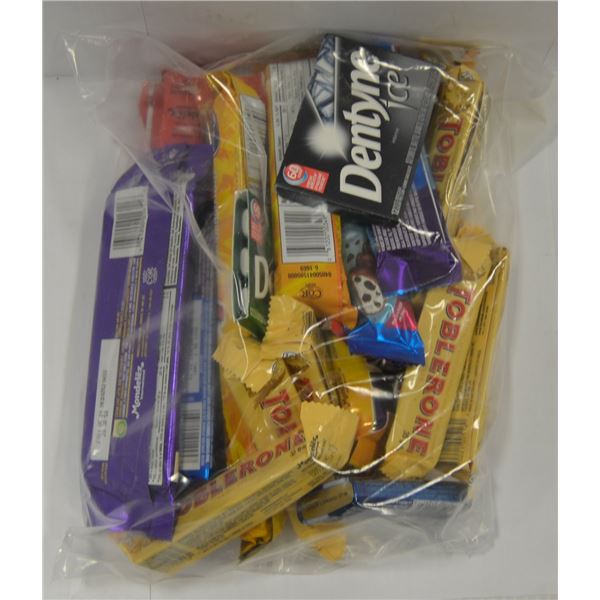 BAG OF ASSORTED CHOCOLATE BARS + CANDY & MORE