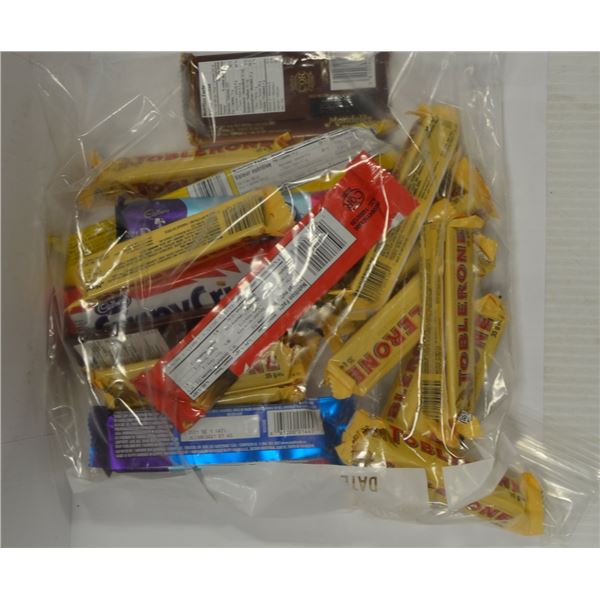 BAG OF ASSORTED CHOCOLATE BARS + CANDY & MORE