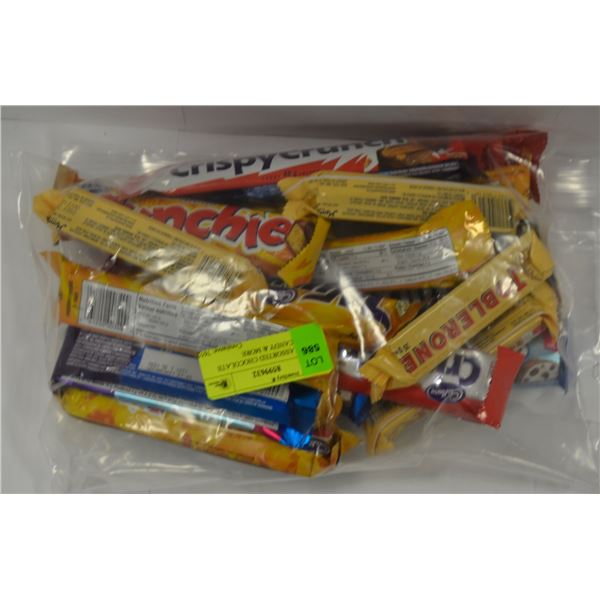 BAG OF ASSORTED CHOCOLATE BARS + CANDY & MORE