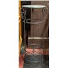 Image 2 : METAL WINE RACK/PLANT STAND APPROX 11" DIAMETER