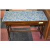 Image 1 : ANTIQUE WOOD PIANO BENCH WITH STORAGE