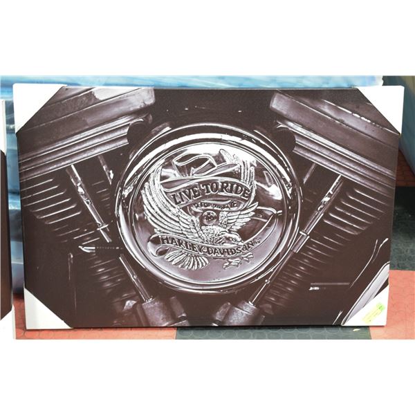 HARLEY DAVIDSON CANVAS ART PICTURE