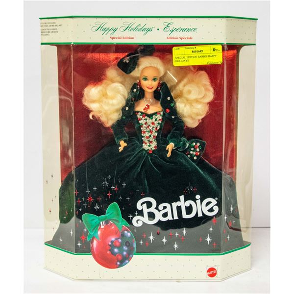 SPECIAL EDITION BARBIE HAPPY HOLIDAYS